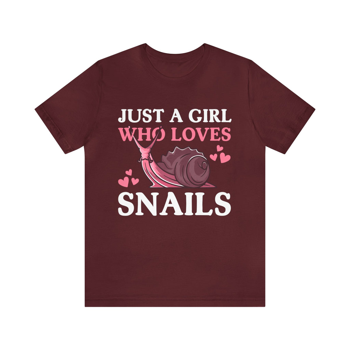 Just a Girl Who Loves Snails Nature Shirt | Snail Lover Shirt | Unisex Jersey T-shirt