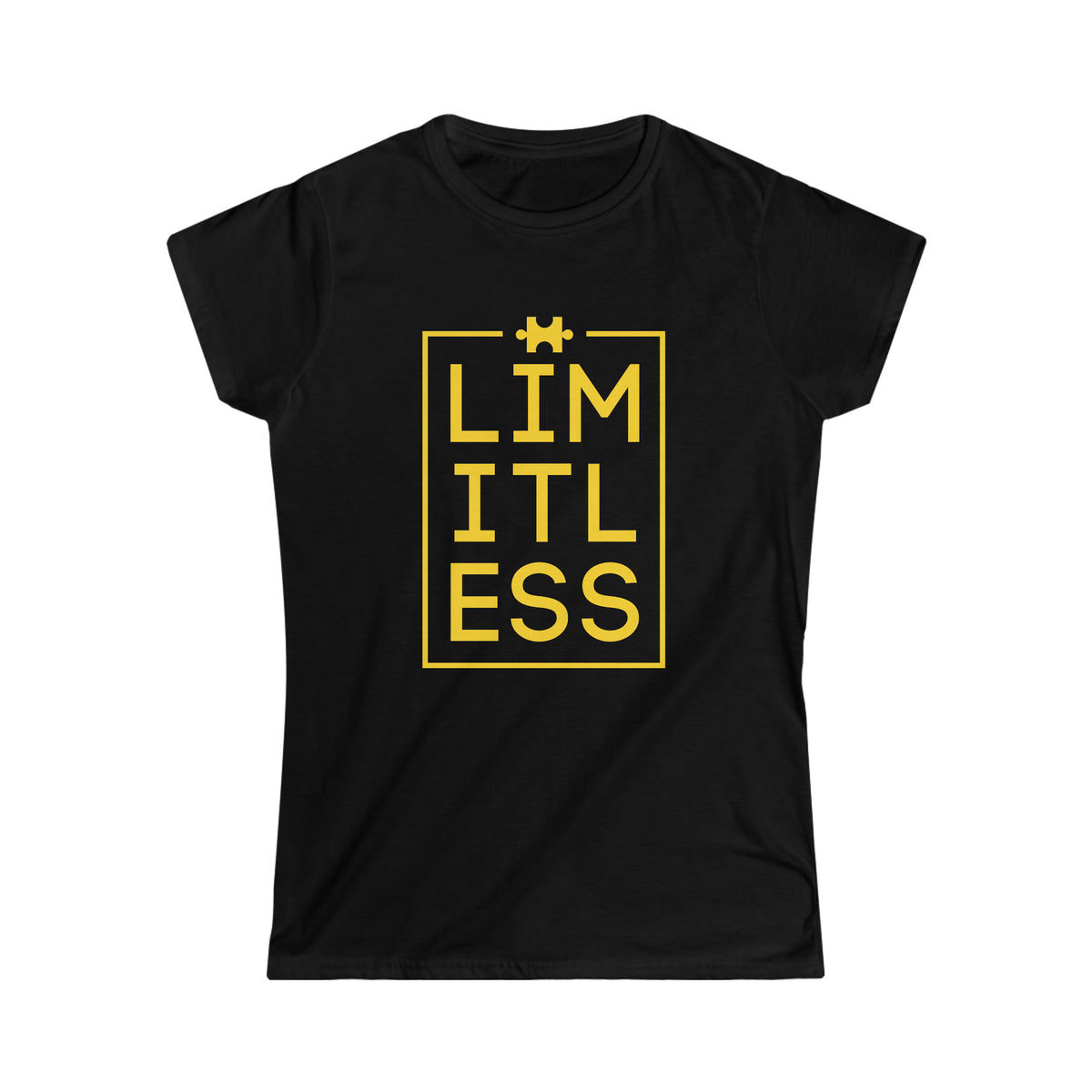 Limitless Autism Awareness Shirt | Autism Puzzle Piece Design | Women's Softstyle Tee