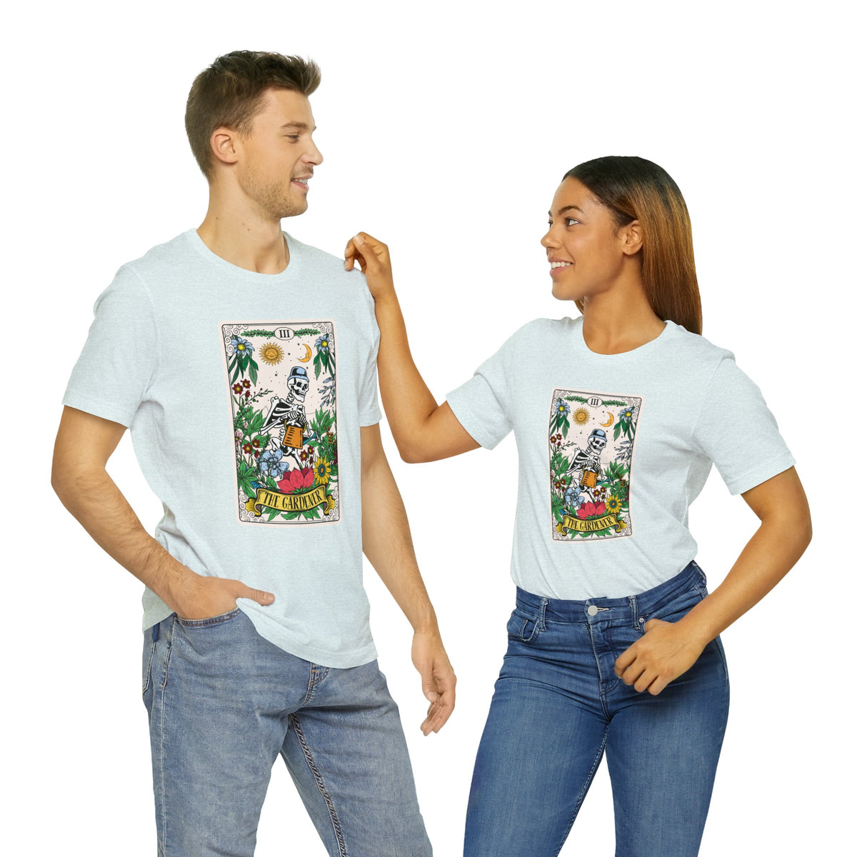 The Gardener Tarot Card Gardening Shirt | Tarot Card Gardener Gift | Unisex Jersey T-shirt