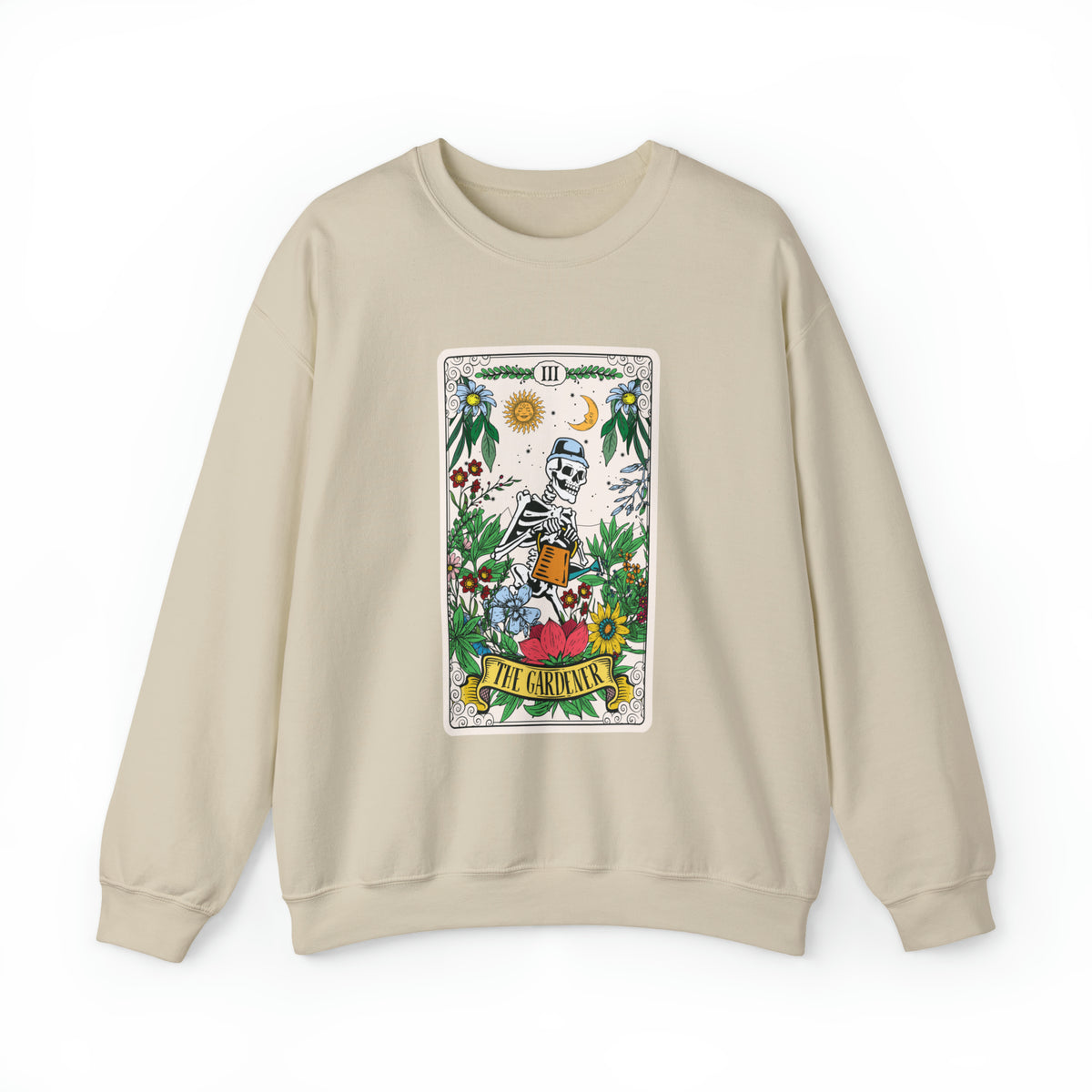 The Gardener Tarot Card Gardening Shirt | Tarot Card Gardener Gift | Unisex Crewneck Sweatshirt