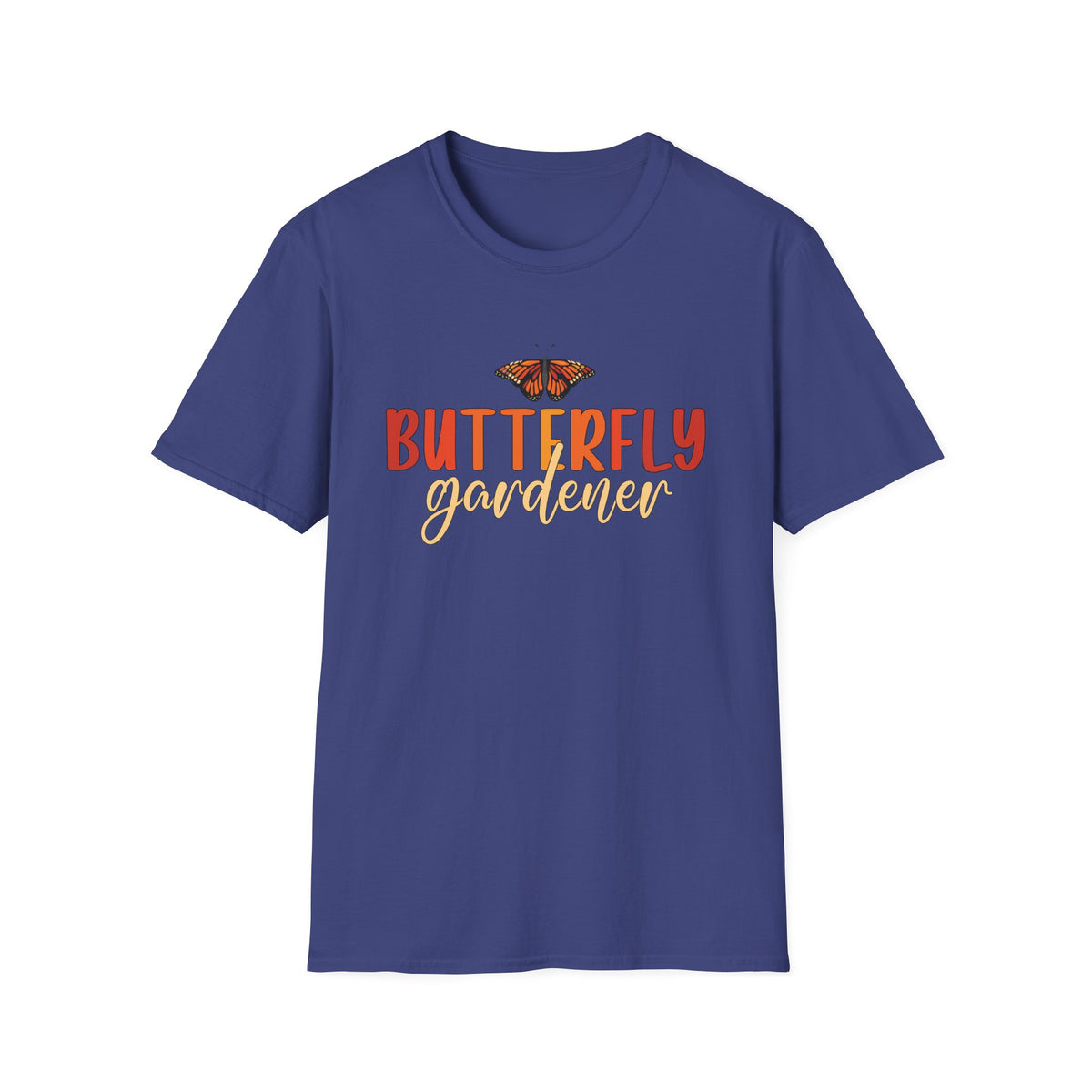 Monarch Butterfly Garden Shirt | Gift For Gardener | Nature Lover Butterfly Shirt | Unisex Soft Style T-Shirt