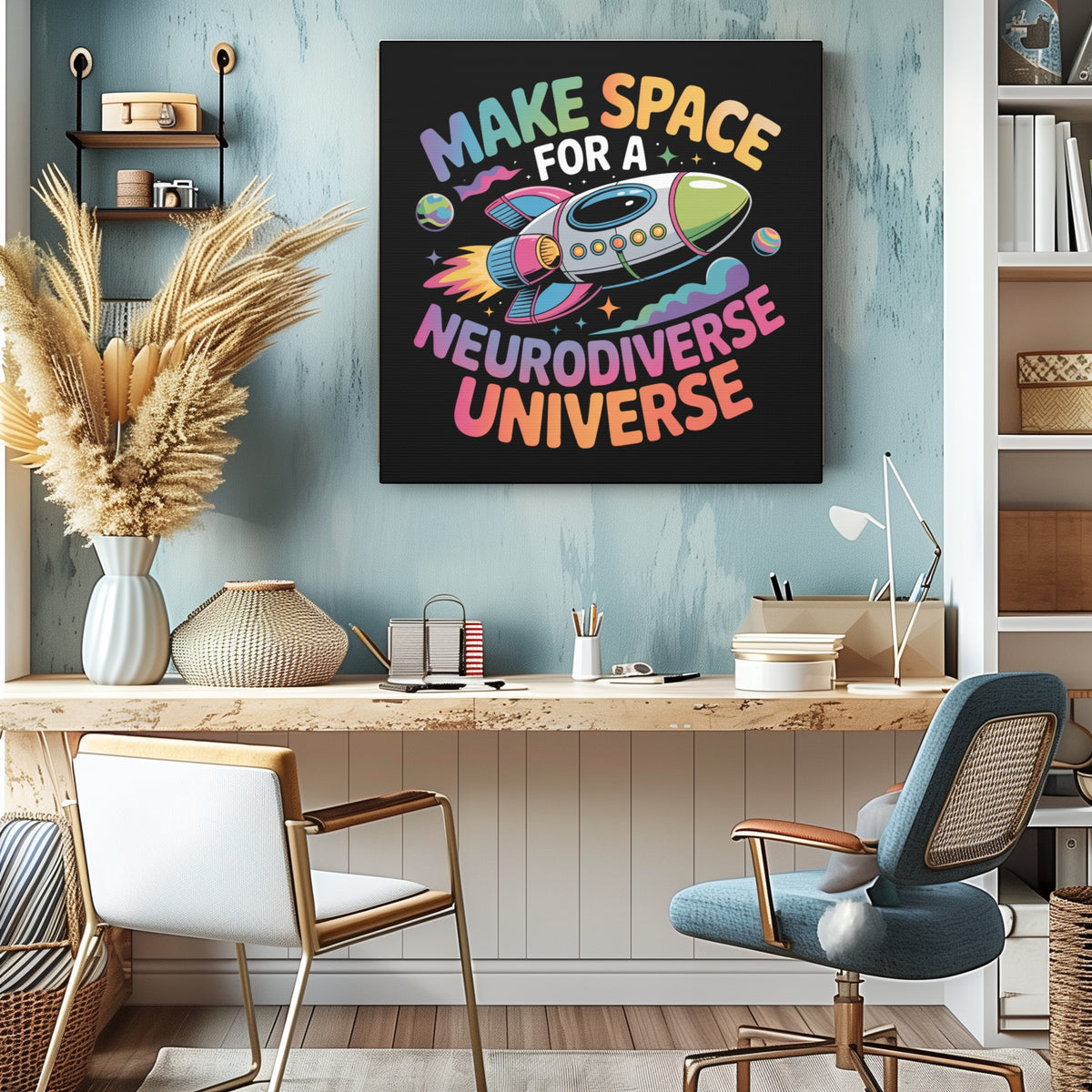 Neurodiverse Universe Canvas Wall Art 