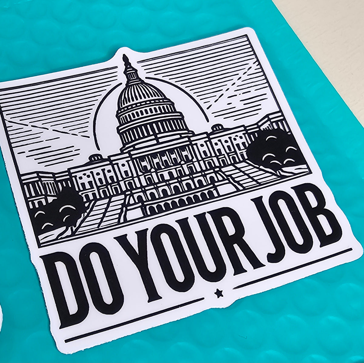 Anti Trump Political Stickers | Pro Democracy Stickers Set of 6 | Stocking Stuffers