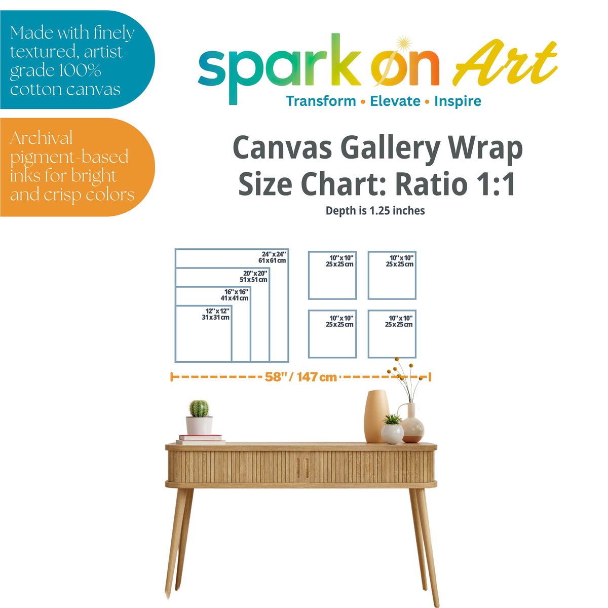 Uff Da Scandi Canvas Wall Art Print | Nordic Folk Art Birds Farmhouse Decor