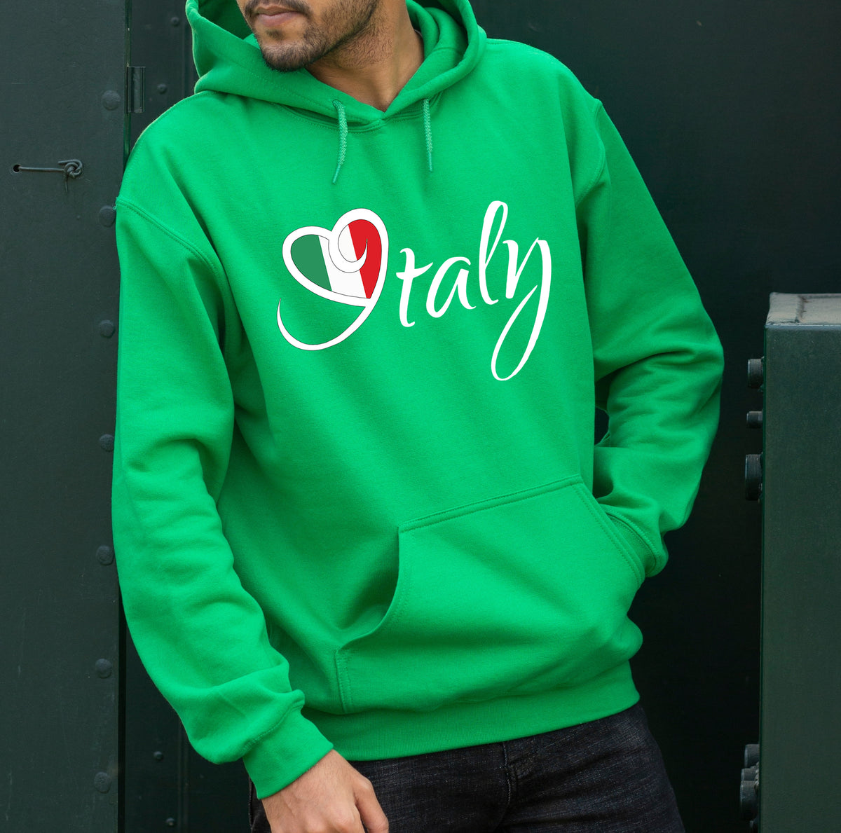 I Love Italy Travel Lover Wanderlust Shirt | Irish Green Hoodie