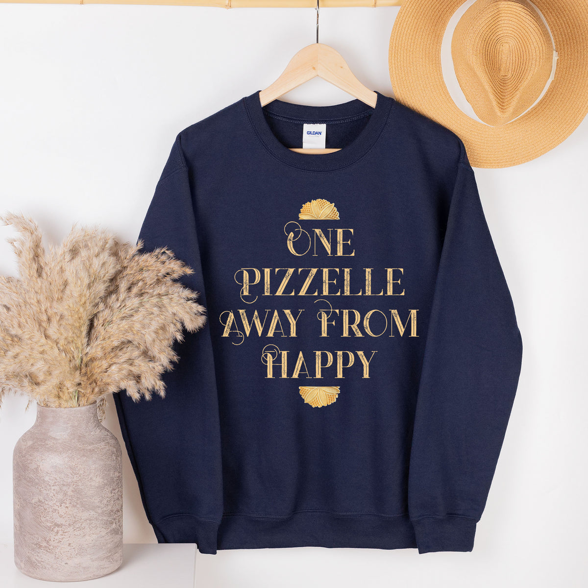 One Pizzelle Away From Happy Italian Christmas Shirt| Pizzelle Cookie Sweatshirt | Italy Lover Baking Gift