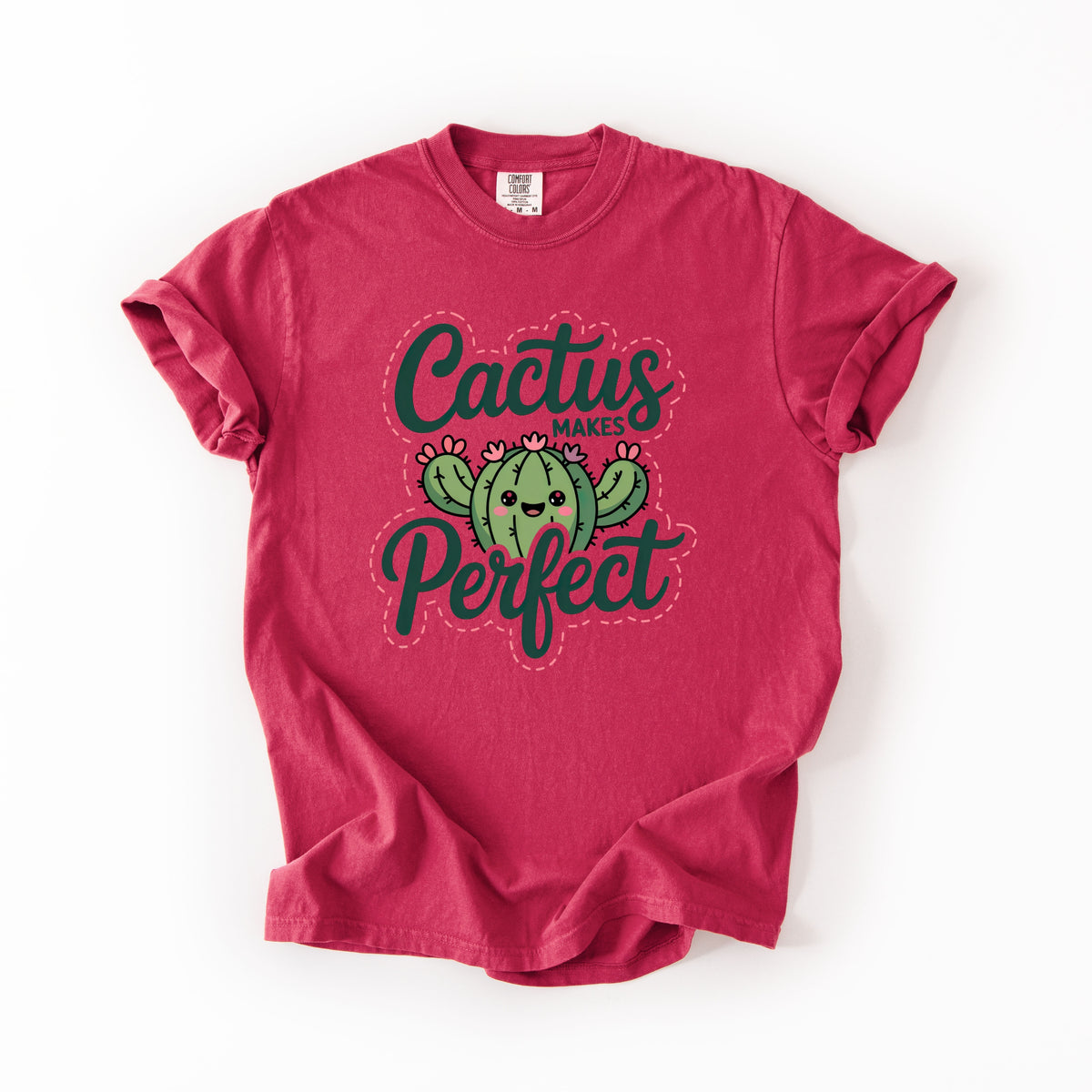 Cactus Makes Perfect Shirt | Cute Kawaii Cactus T-Shirt | Funny Plant Lover Gift | Comfort Colors 1717 Tee