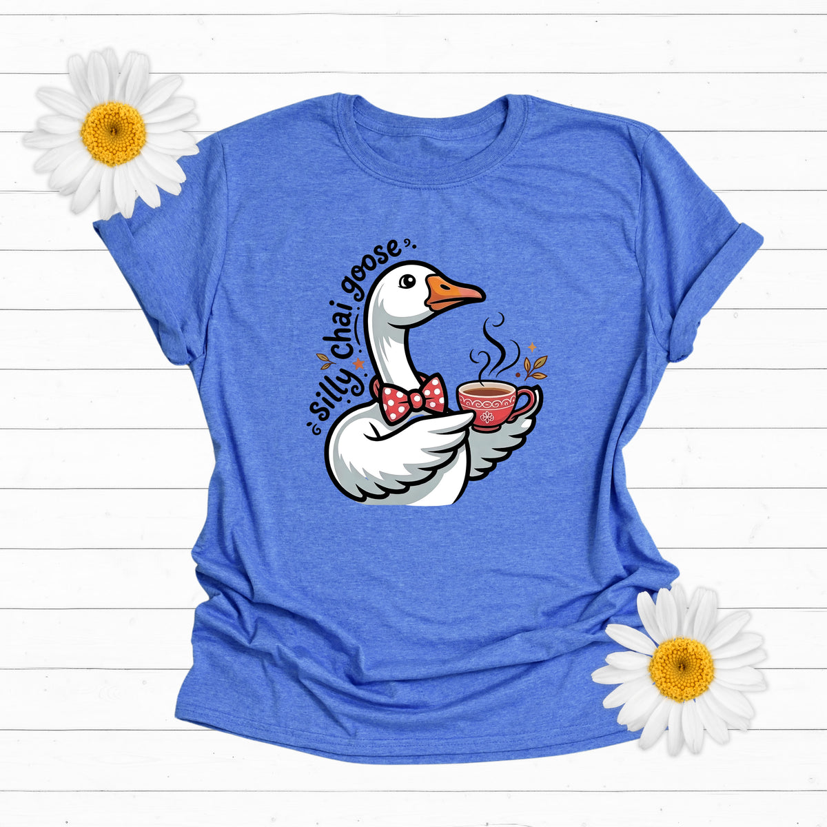 Chai Silly Goose T-shirt | Soft Style Funny Tea Meme Shirt | Cute Chai Tea Lover Gift