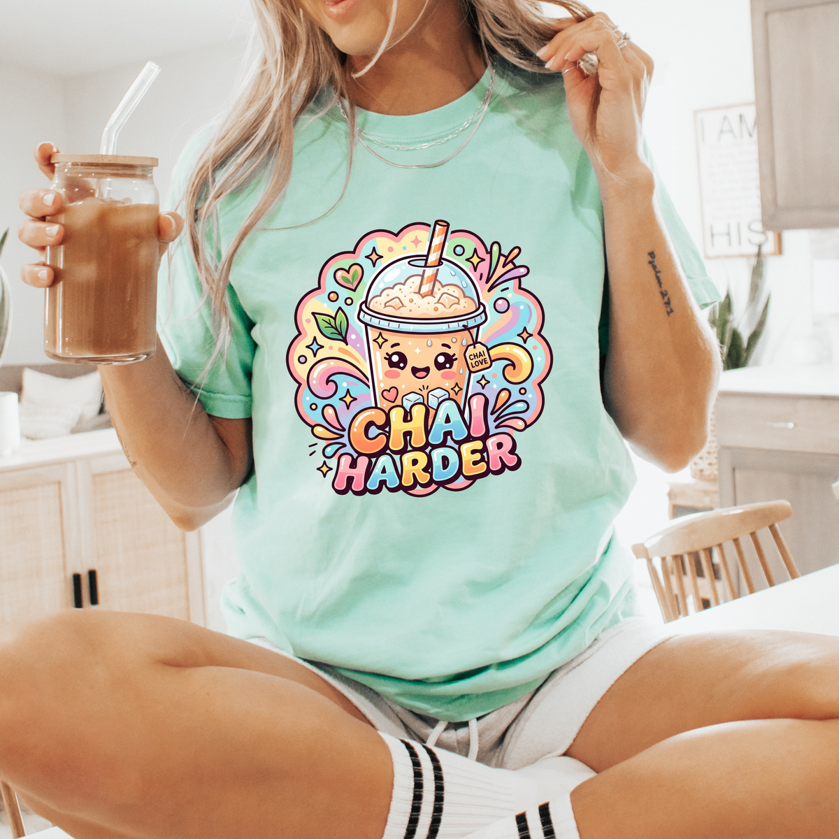 Chai Harder Garment-Dyed T-shirt | Island Reef Garment Dyed T-shirt