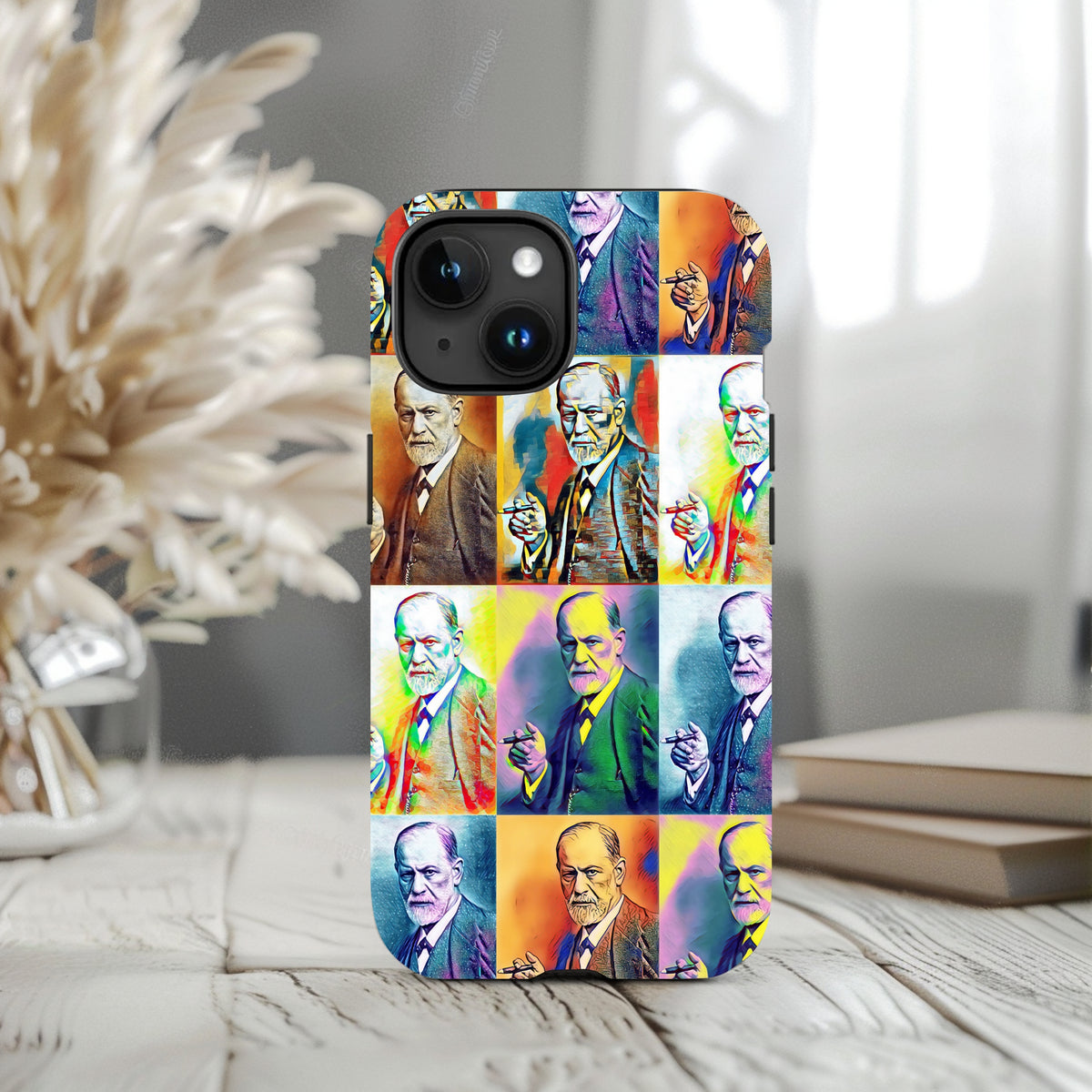 Pop Art Freud iPhone iPhone 15 14 13 12 11 Case (all models)