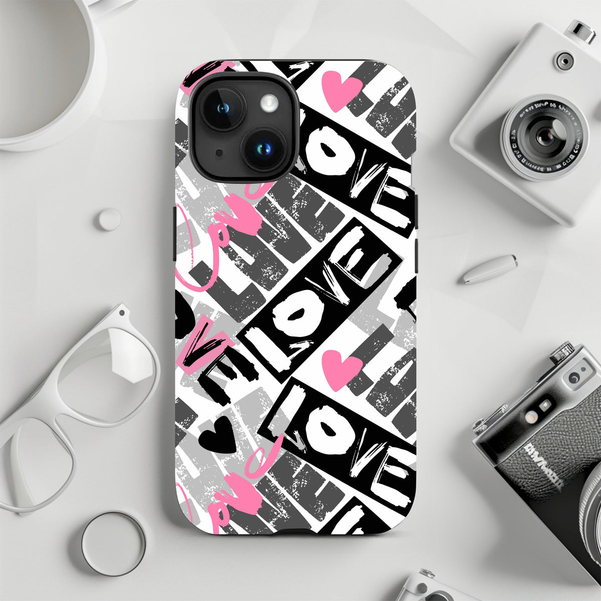 Valentines Day  Graffiti iPhone 15 14 13 12 11 X Case (all models