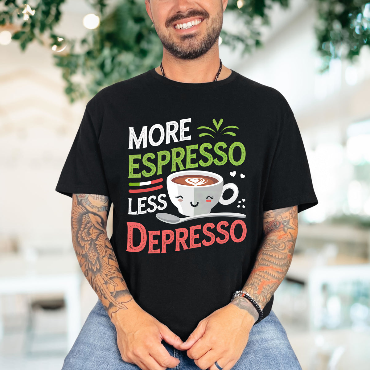 More Espresso Funny Italy Expresso Shirt | Black Unisex Soft Style T-shirt