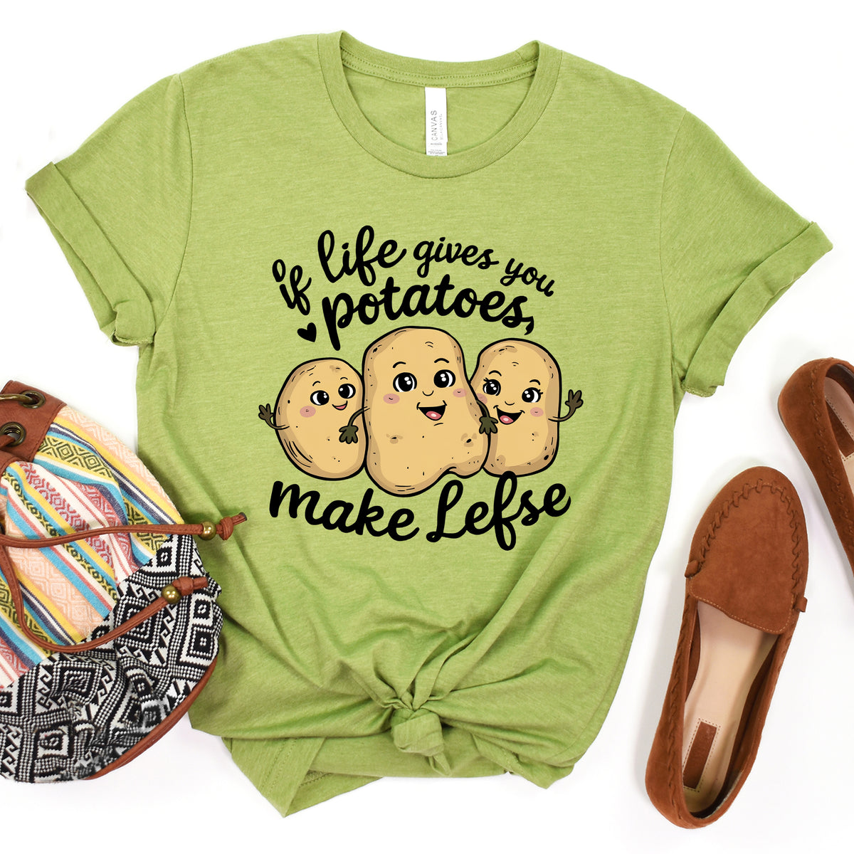 Cute Kawaii Minnesota Baking Shirt |  Heather Green Super Soft T-shirt