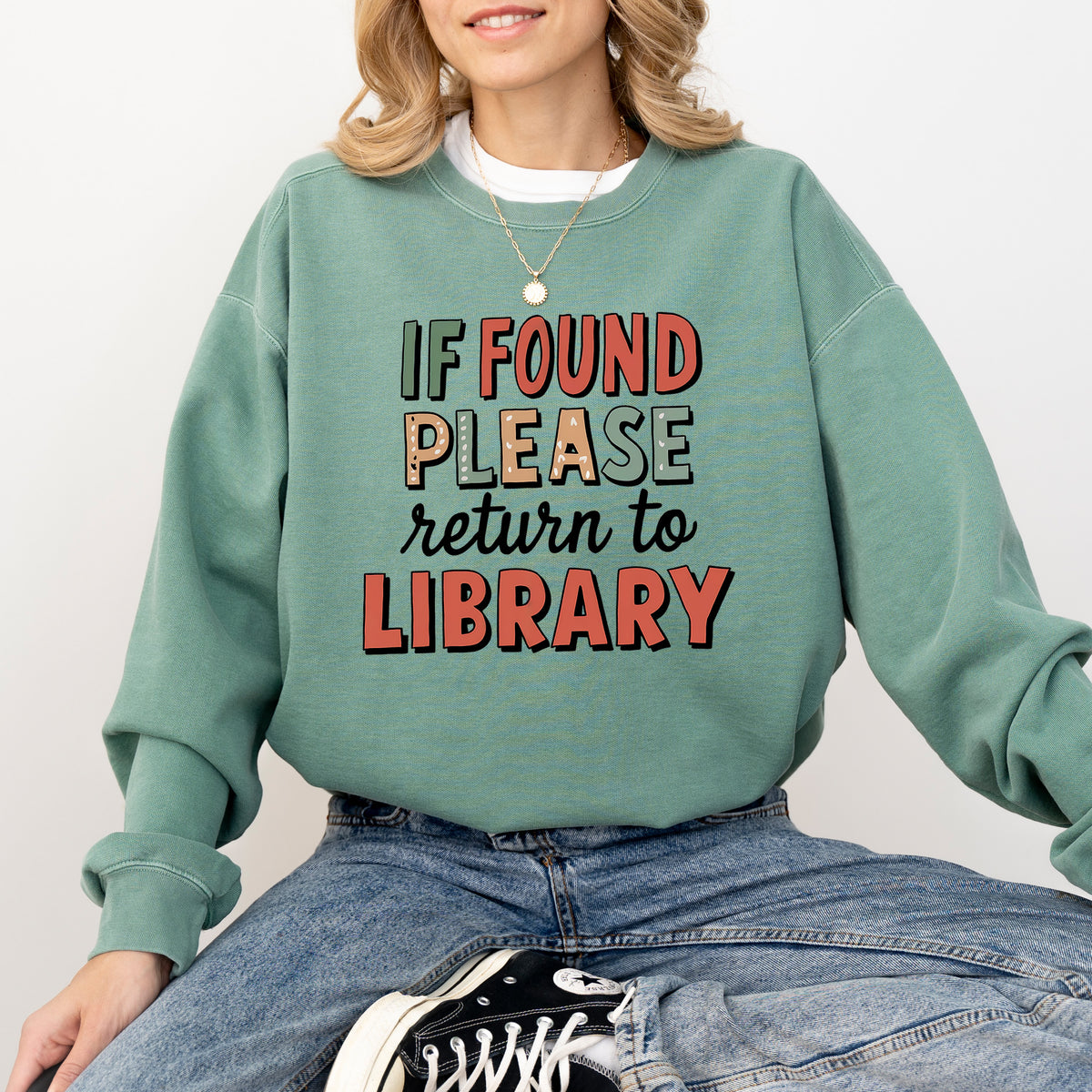 Bookworm Return to Library Shirt| | Light Green Comfort Colors Sweatshirt