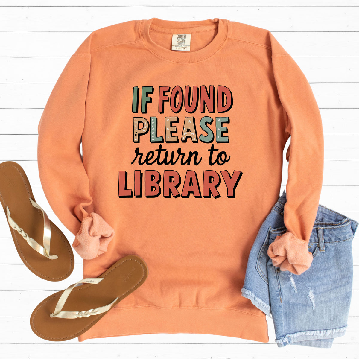 Bookworm Return to Library Shirt| Funny Librarian Sweatshirt | Book Lover Gift | Unisex Garment-Dyed Sweatshirt