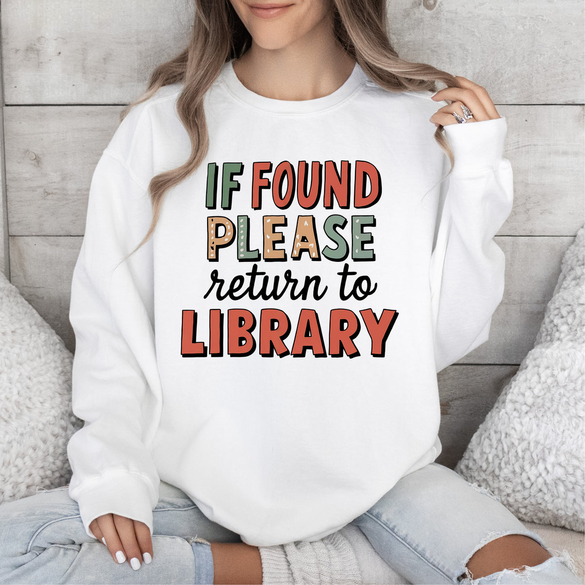 Bookworm Return to Library Shirt| Funny Librarian Sweatshirt | Book Lover Gift | Unisex Garment-Dyed Sweatshirt