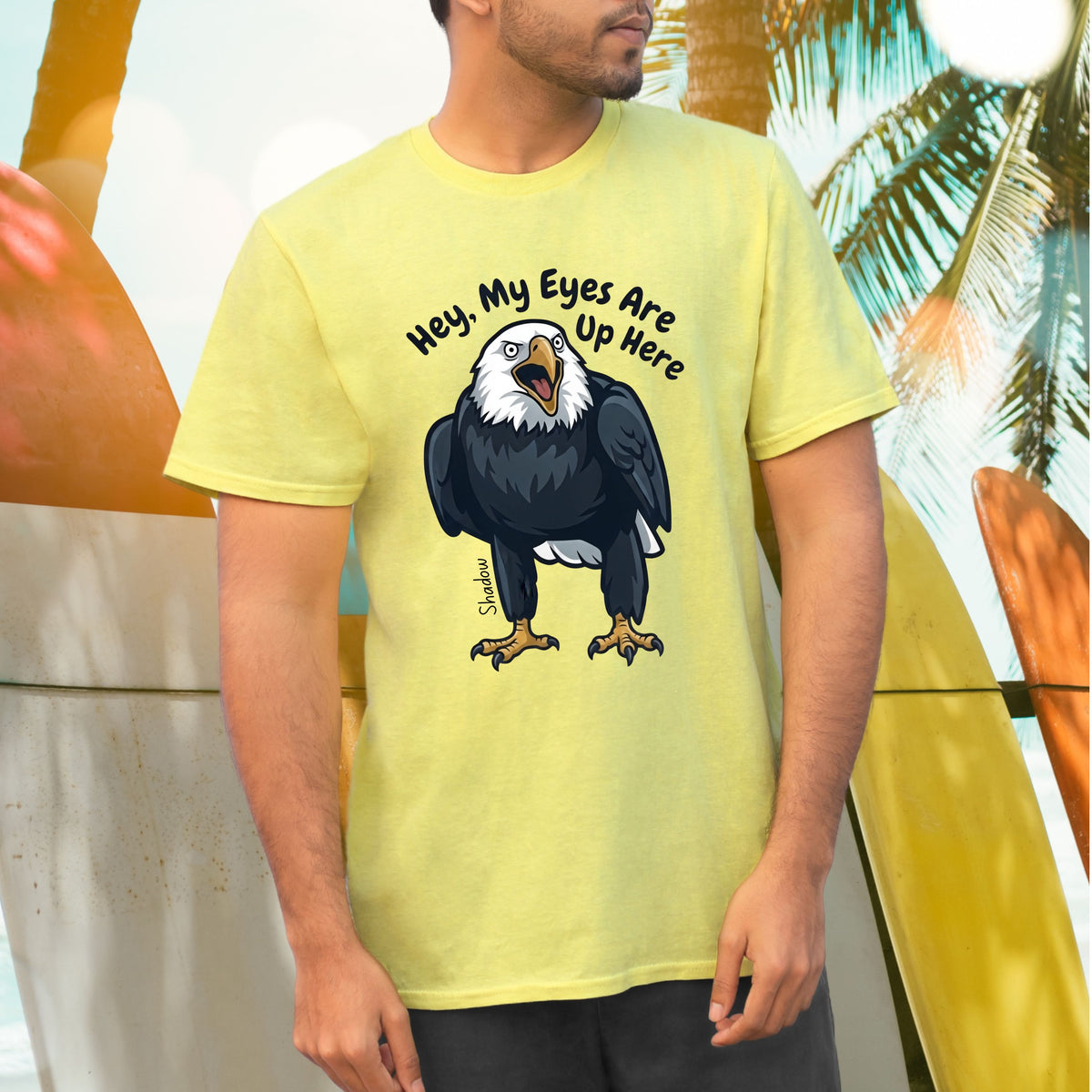 Shadow the Big Bear Eagle Shirt | Skinny Jeans T-Shirt | Eagle Lover Gift | Unisex Soft Style T-Shirt