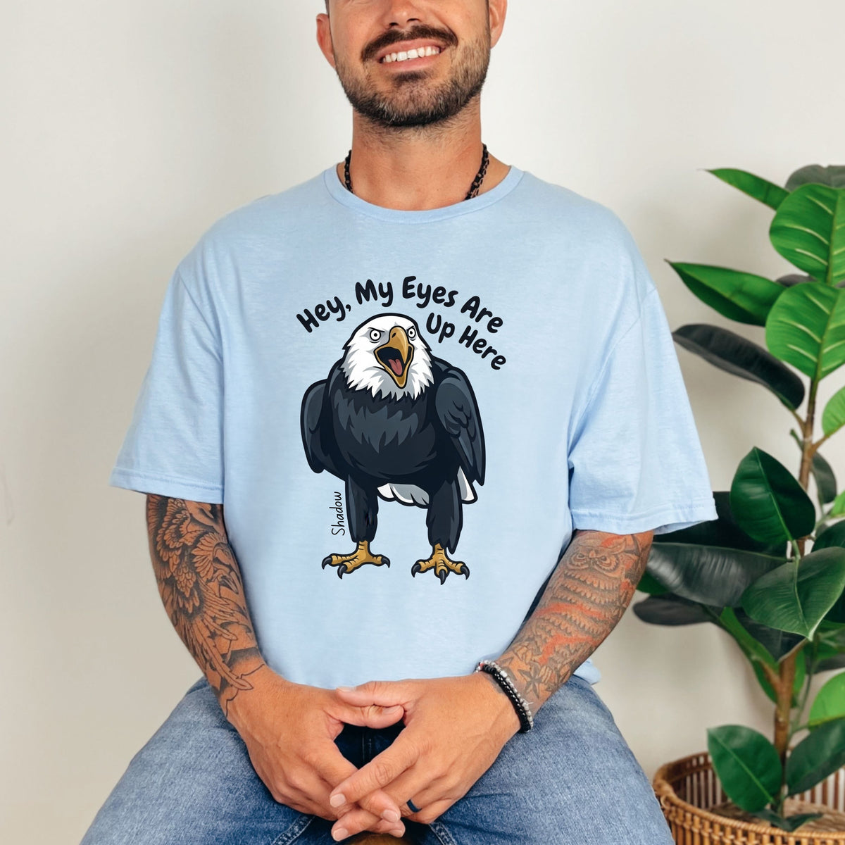 Shadow the Big Bear Eagle Shirt | Skinny Jeans T-Shirt | Eagle Lover Gift | Unisex Soft Style T-Shirt
