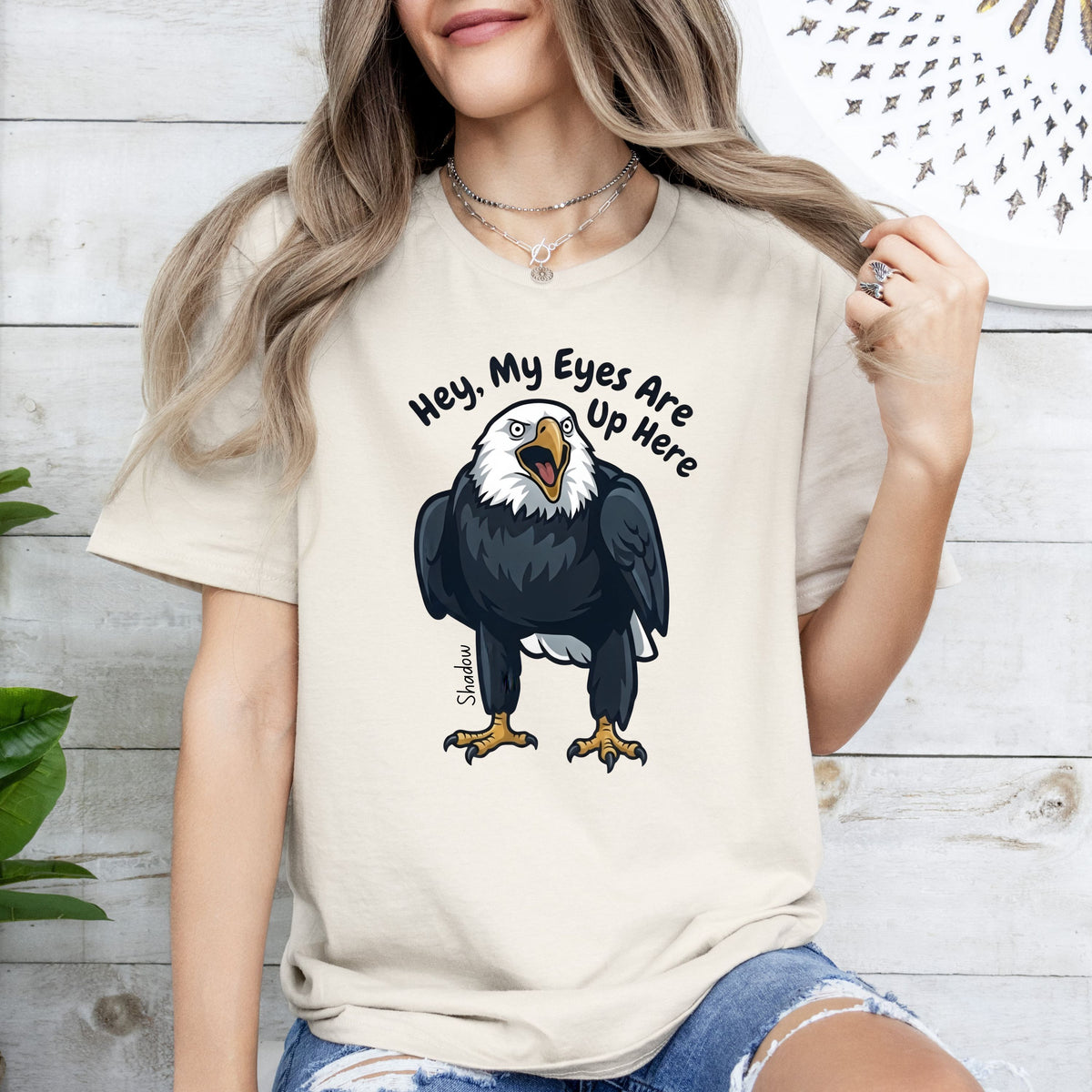 Shadow the Big Bear Eagle Shirt | Skinny Jeans T-Shirt | Eagle Lover Gift | Unisex Soft Style T-Shirt