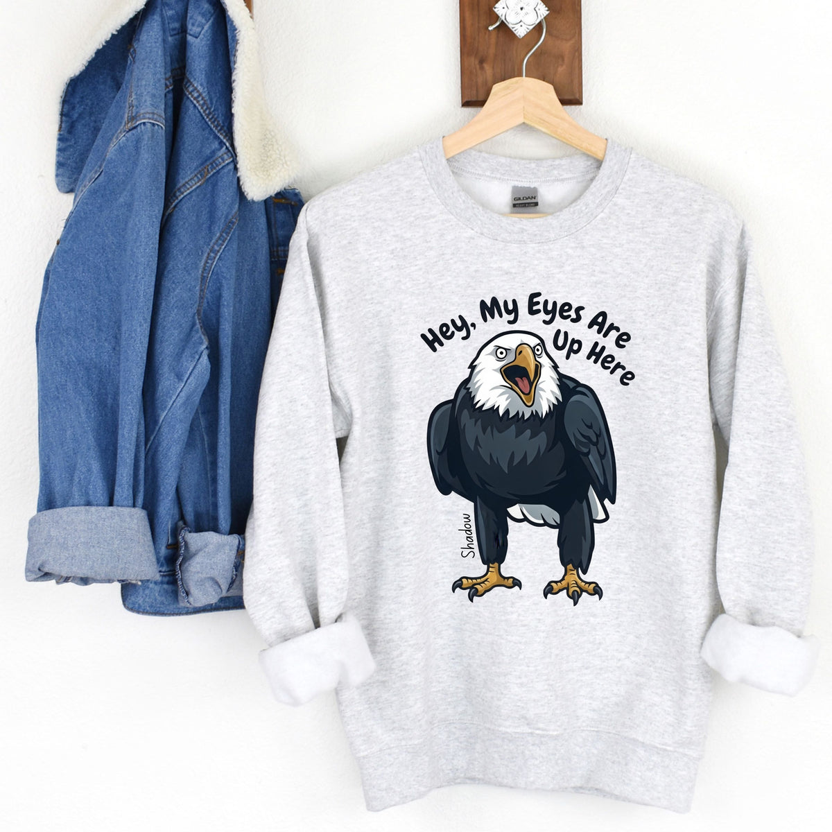 Shadow the Big Bear Eagle Shirt | Skinny Jeans Ash Sweatshirt