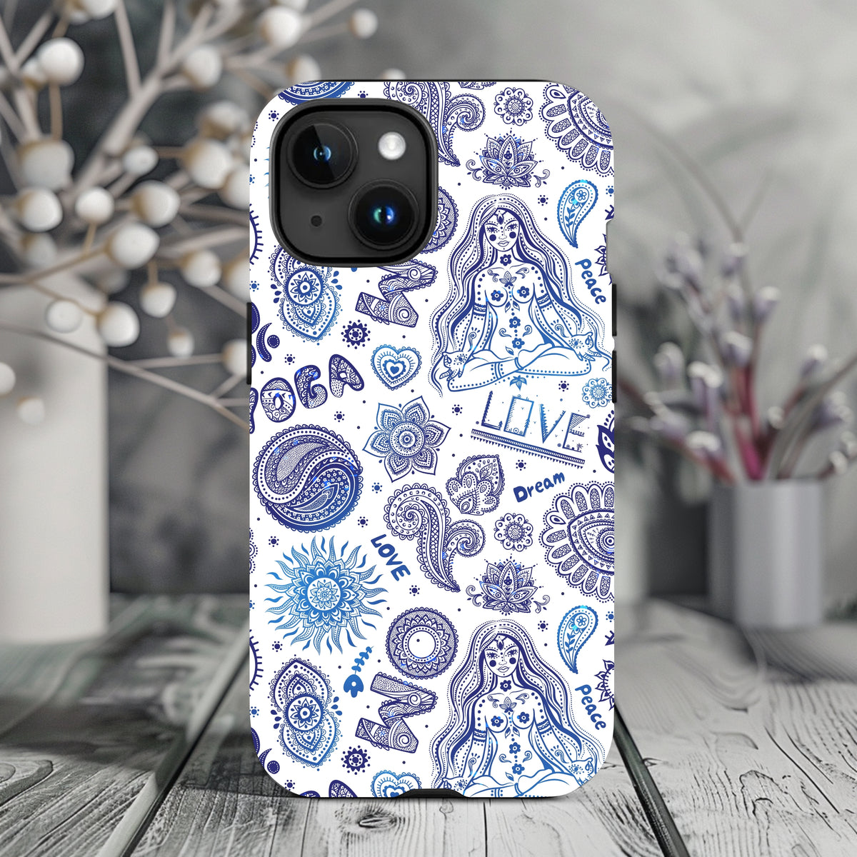 Yoga Lover Breathe iPhone Case | iPhone 15 14 13 12 11 Phone Case 