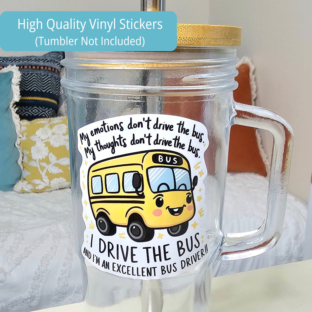 Negative Thoughts Motivational Stickers | Self Care Counselor Gift | Mindfulness Sticker Set