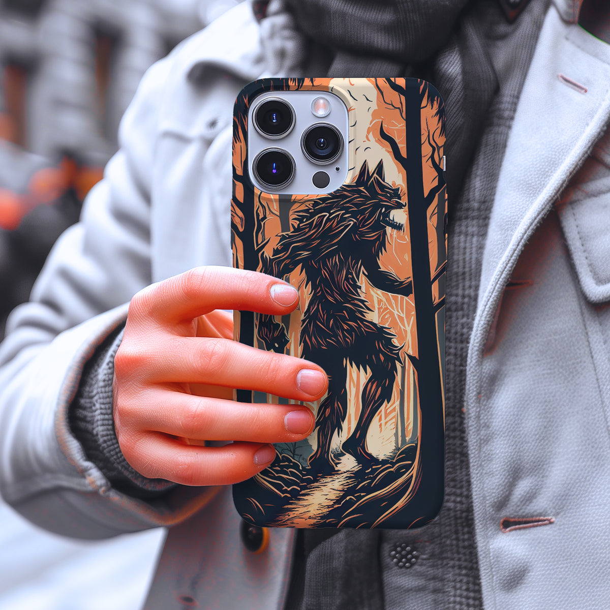 Werewolf Wolf iPhone Case | iPhone 15 14 13 12 11 Phone Case 