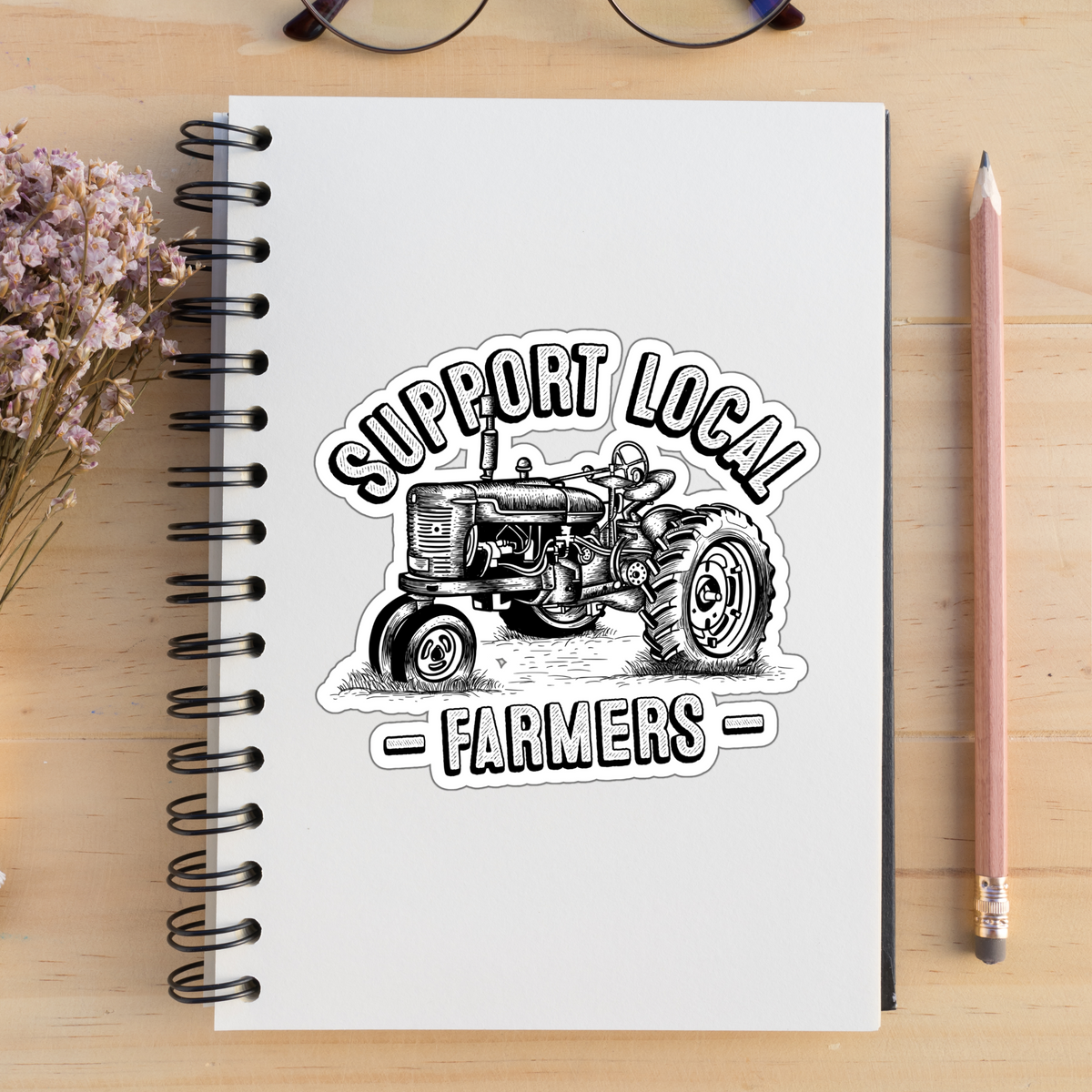 Support Local Farmers Farm To Table Sticker