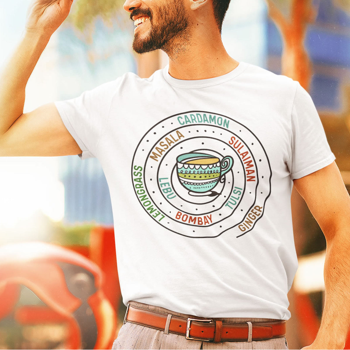 Chai Tea Types | Masala Chai Tea Shirt | White Jersey T-shirt