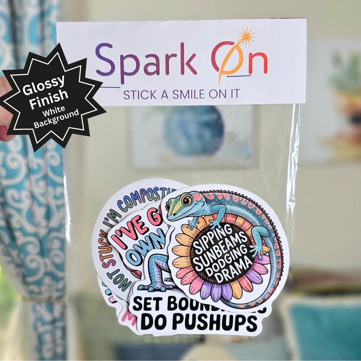 Motivational Critter Reptile Bug Stickers  | Viniyl Sticker Set