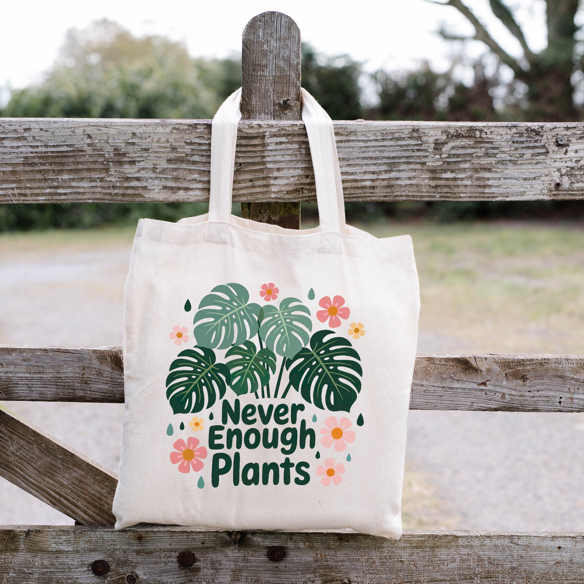 Never Enough Plants Monstera Plant Mom Tote