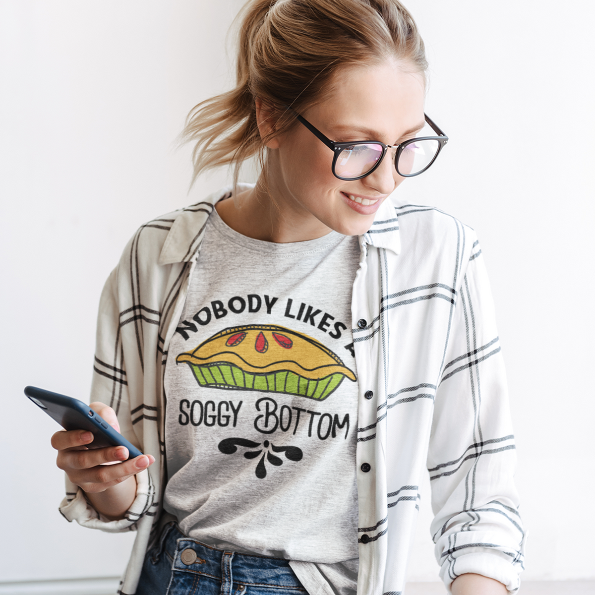 Soggy Bottom British Baking Shirt | White Unisex Jersey T-shirt