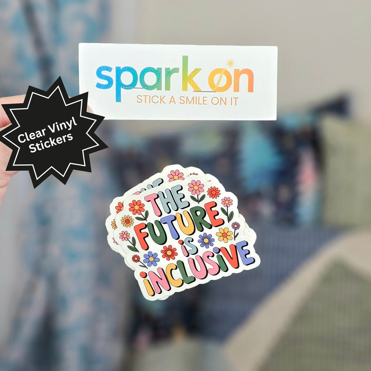 Future Is Inclusive Disability Sticker Set | Flower Inclusion Stickers | Inclusive Gift For Her