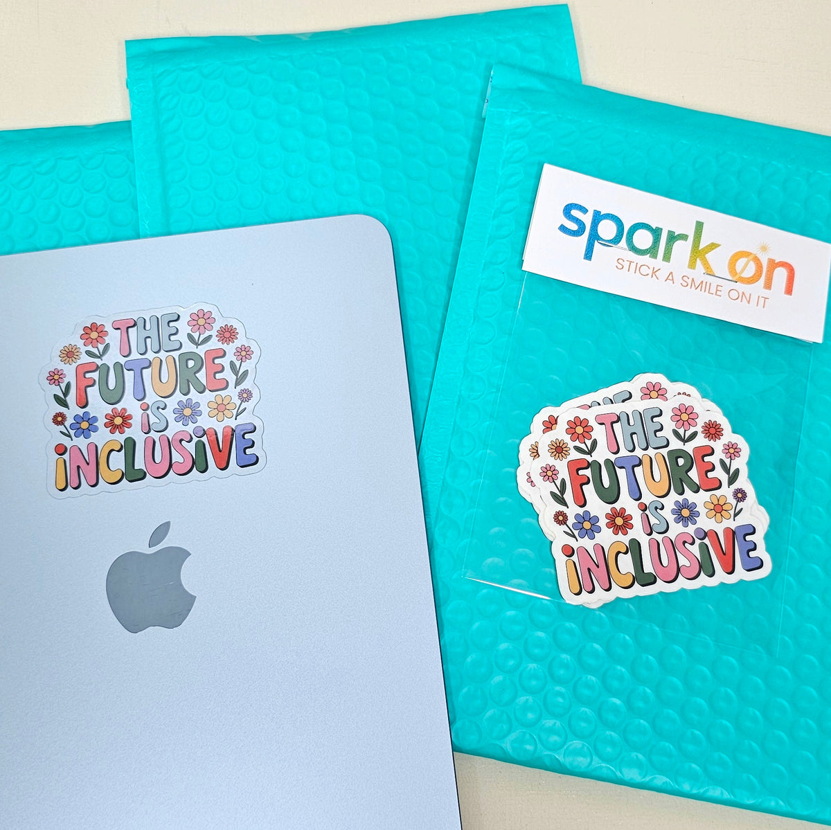 Future Is Inclusive Disability Sticker Set | Flower Inclusion Stickers | Inclusive Gift For Her