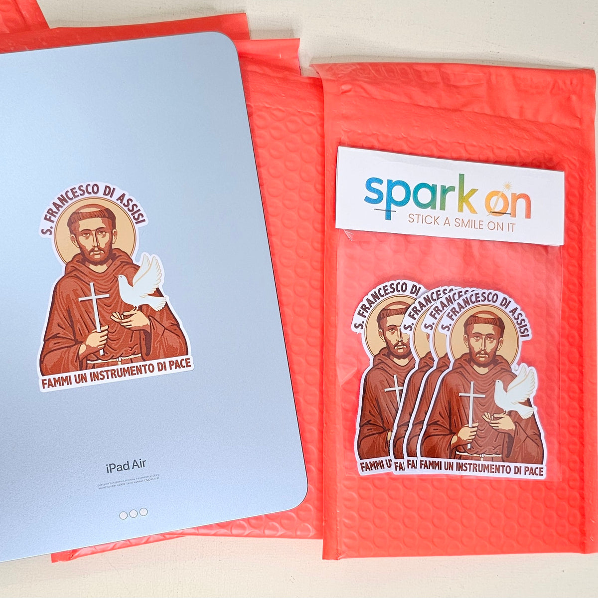 Saint Francis Prayer Catholic Stickers | Saint Sticker Set | Christian Gift