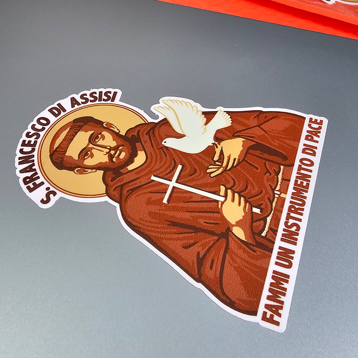 Saint Francis Prayer Catholic Stickers | Saint Sticker Set | Christian Gift