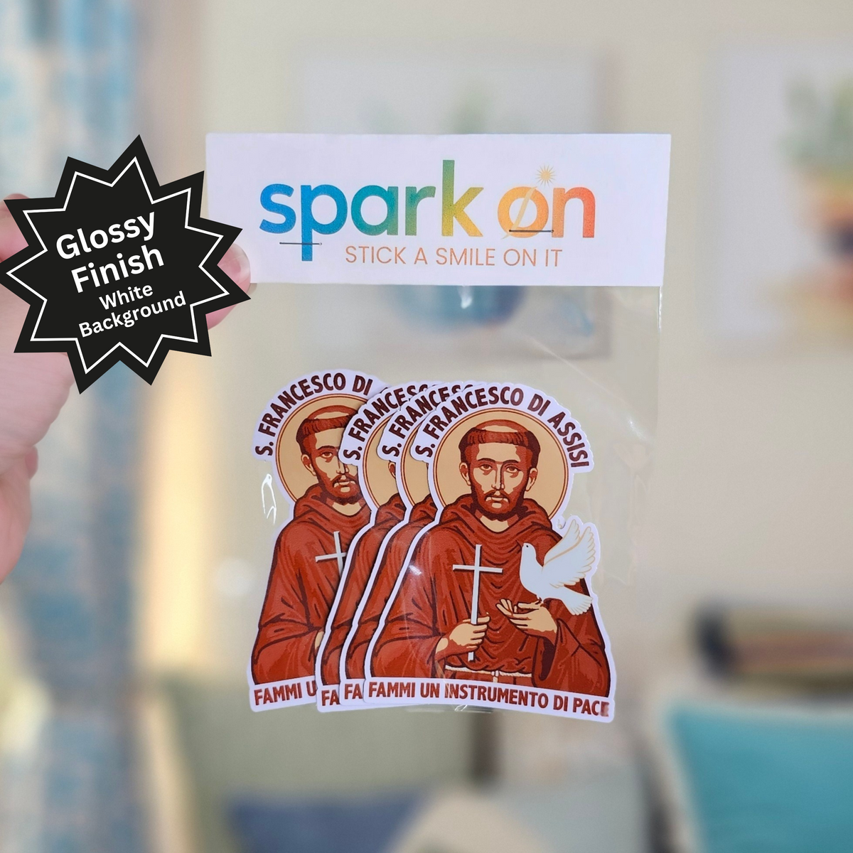 Saint Francis Prayer Catholic Stickers | Vinyl Sticker Set