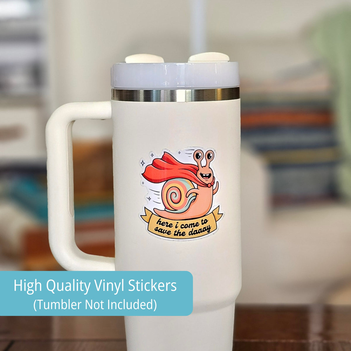 Snarky Snail Sticker Pack | 10 Glossy Stickers | Overthinking Anxiety Stickers |  Mental Health Gift