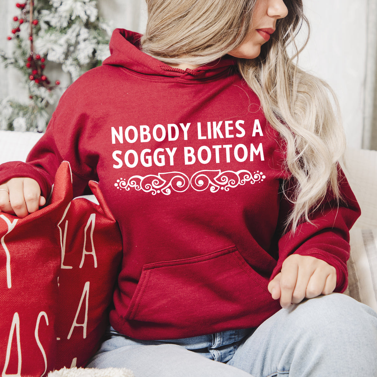 Soggy Bottom British Baking Shirt | Red Hoodie Sweatshirt