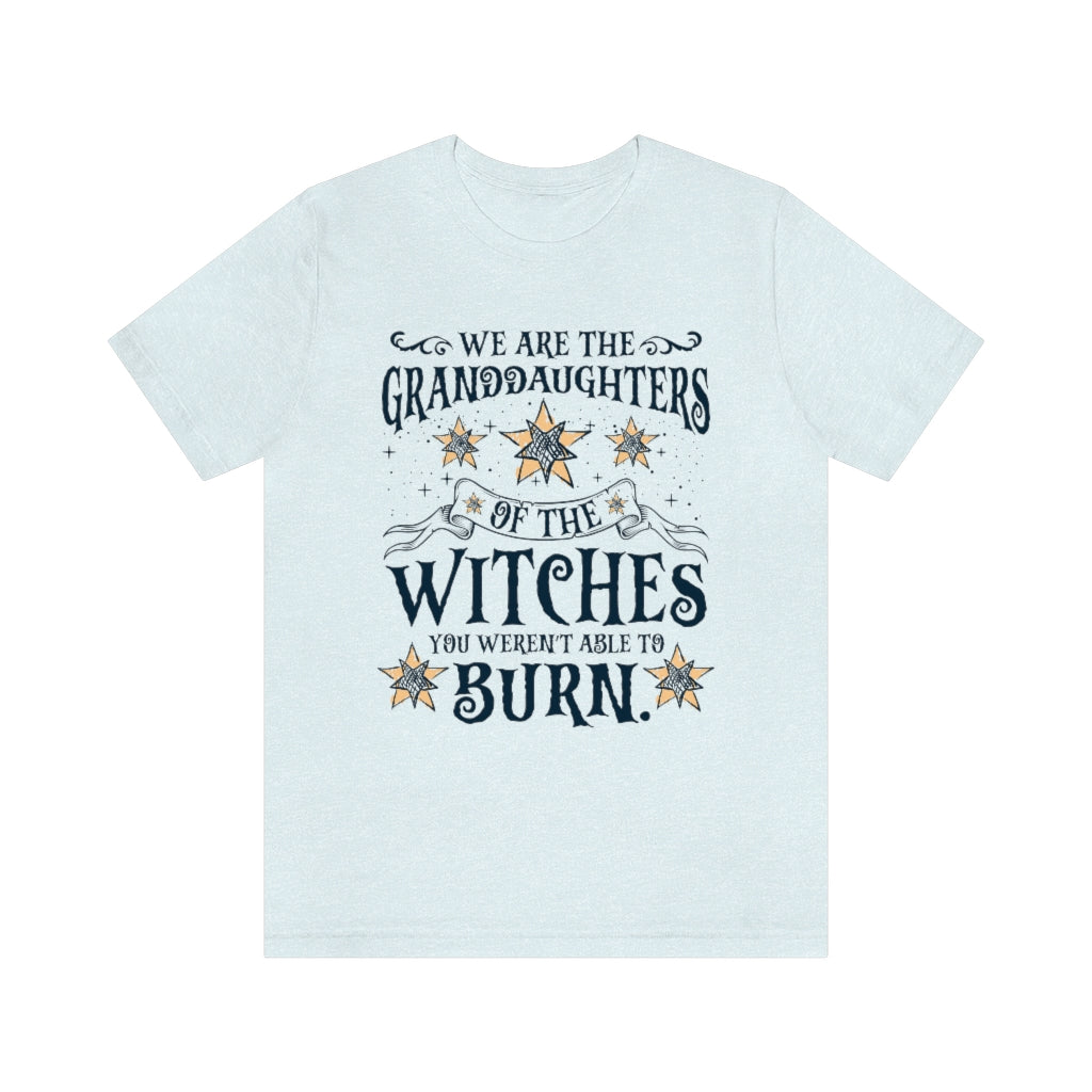 Granddaughters Girl Power Witch Shirt | Halloween Wiccan Gift | Unisex Jersey T-shirt