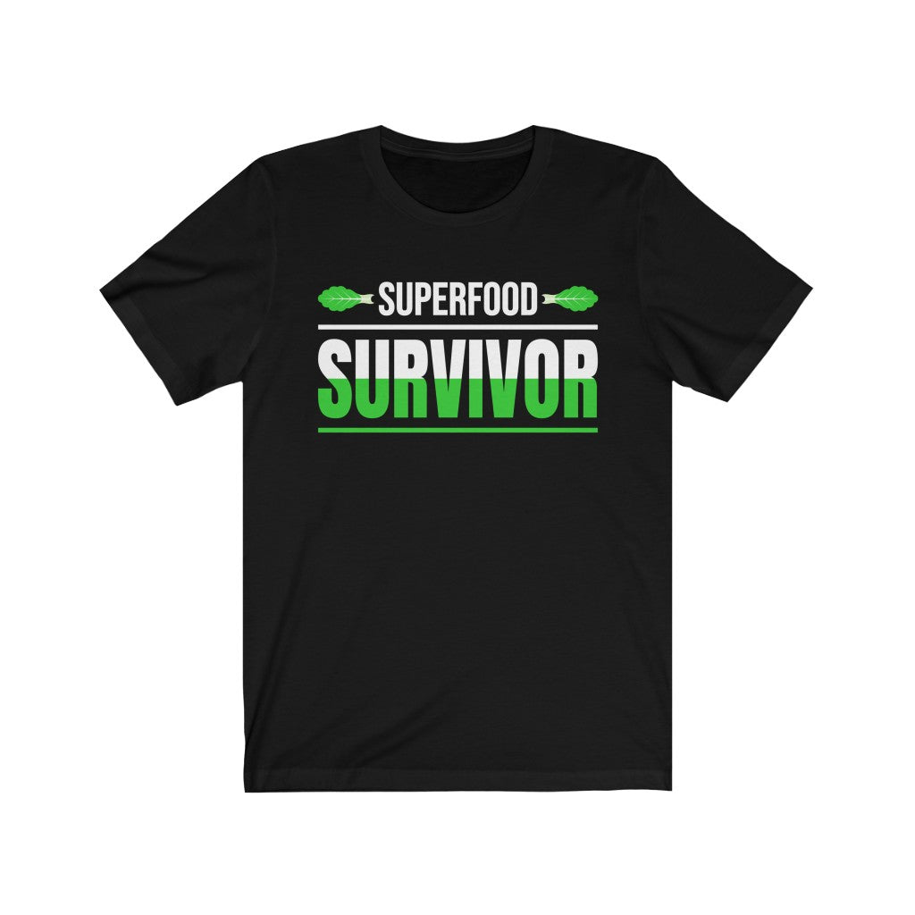 Superfood Survivor Snarky Anti Diet Shirt | Bella Canvas Unisex Jersey T-shirt