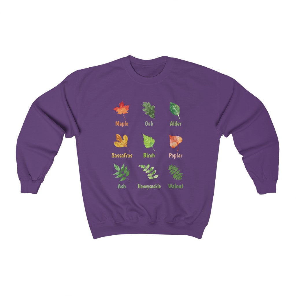Oak Leaf Fall Leaves T-shirt | Autumn Garden Teacher Gifts | Unisex Crewneck Sweatshirt