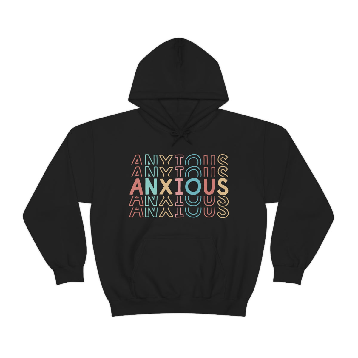 Anxiety Sweatshirt Hoodie | Mental Health Gift For Mom | Anxiety Shirt | Anxiety Gift For Her | Unisex Hooded Sweatshirt