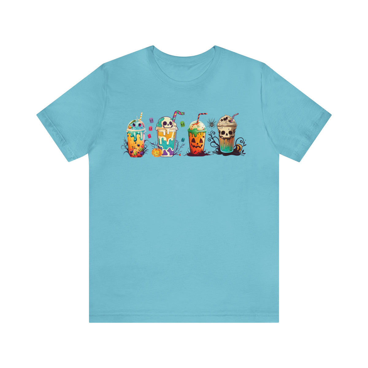 Fall Boba Tea Shirt | Halloween Bubble Tea Shirt | Spooky Halloween Shirt | Bubble Tea Gift For Her | Unisex Jersey T-shirt