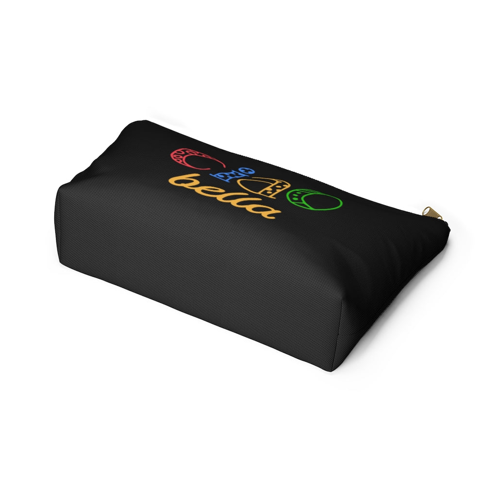 Ciao Bella Makeup Cosmetic Bag | Italy Travel Gifts | Accessory Pouch with T-Bottom