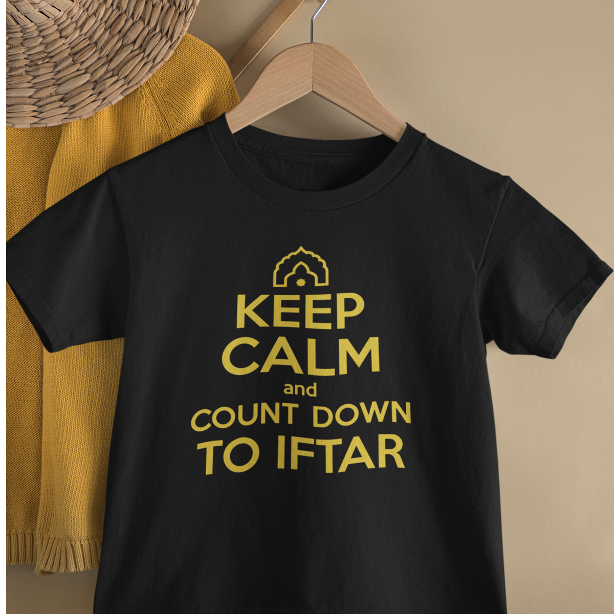 Keep Calm Iftar Muslim Gift Ramadan Shirt | Countdown to Iftar Gift | Youth Jersey T-shirt