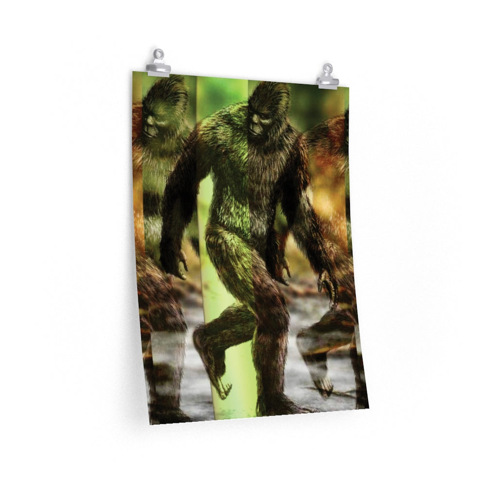 Bigfoot Sasquatch Pop Art Print Wall Decor | Big Foot Pop Culture Gift | Premium Matte Poster