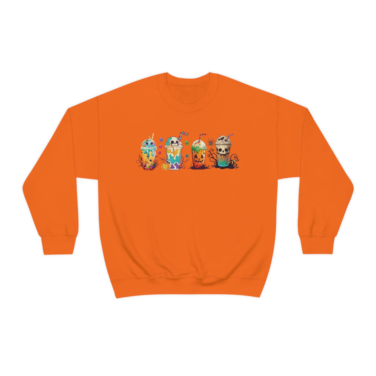 Fall Boba Tea Sweatshirt | Halloween Bubble Tea Shirt | Spooky Halloween Shirt | Bubble Tea Gift For Her | Unisex Crewneck Sweatshirt