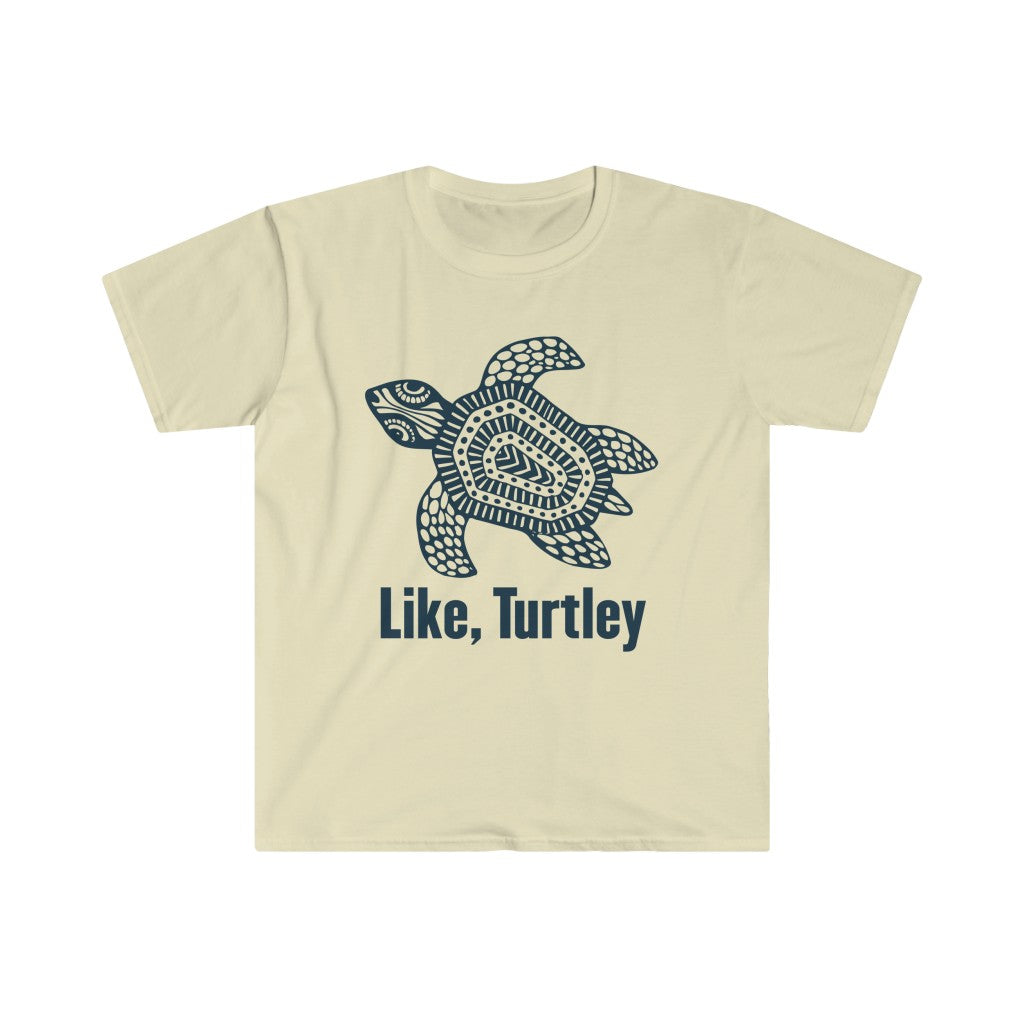 Turtley Funny Beach Bum Sea Turtle Shirt | Unisex Soft Style T-Shirt