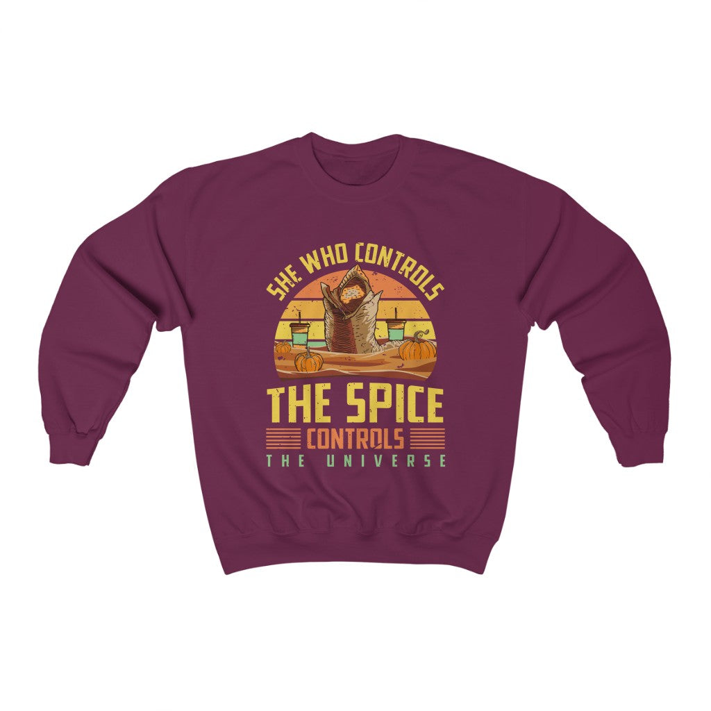 Dune Pumpkin Spice Funny Fall Shirt | Sci Fi Dune Gift | Gift For Her | Unisex Crewneck Sweatshirt